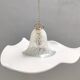 White Murano Glass Pendant Marked La Murrina, Italy, 1980s