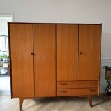 Vintage Scandinavian teak wardrobe