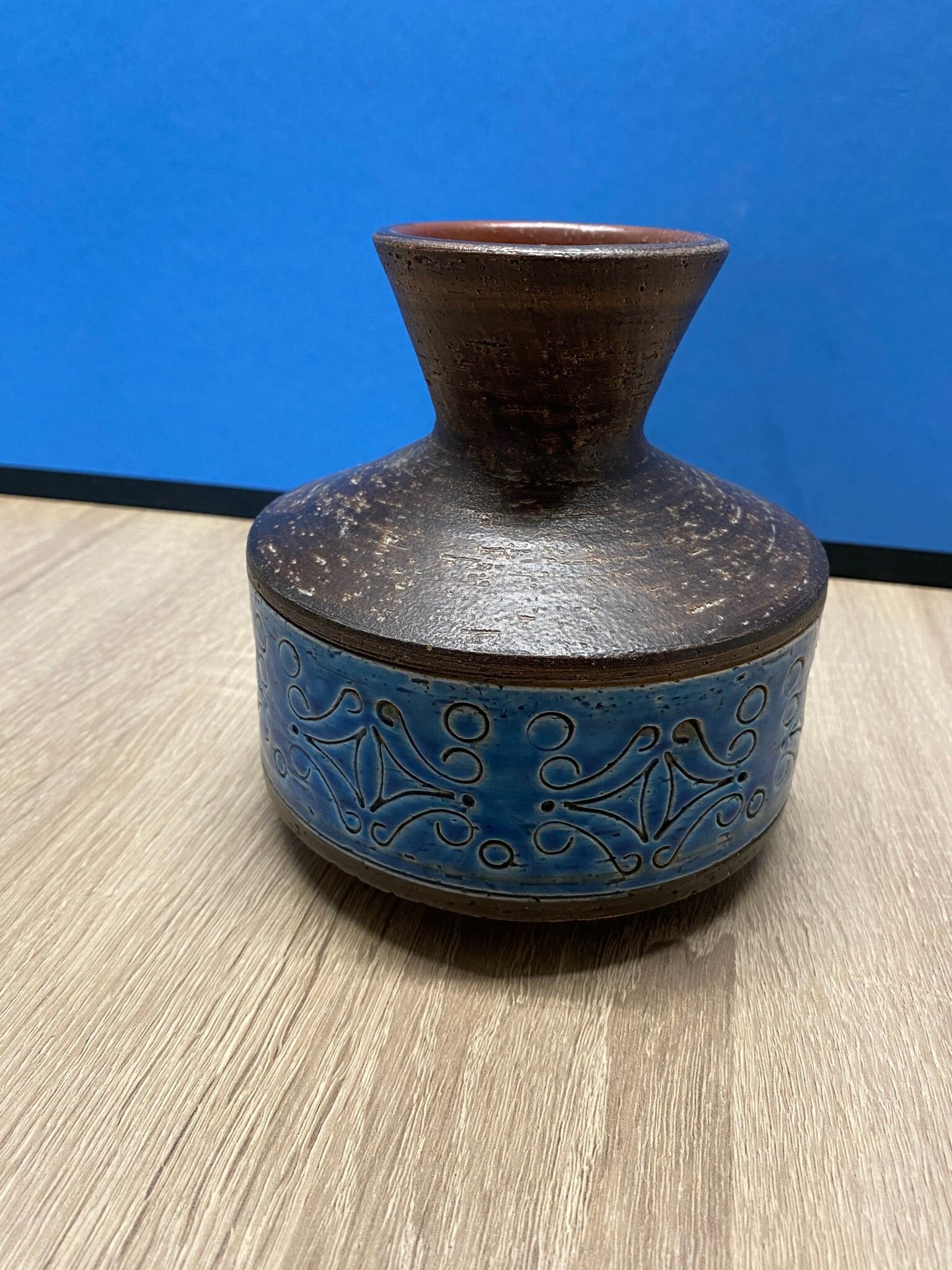 Scandinavian sandstone vase Sweden 60s