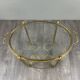 Rolling Table Cart in Brass and Glass, 20th Century