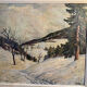Winter Mountain Painting