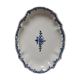 Plat oval terre de fer début XXe