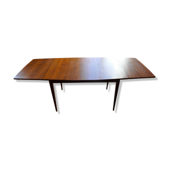 Extendable Scandinavian dining table 2 extensions 1950/60 Vintage