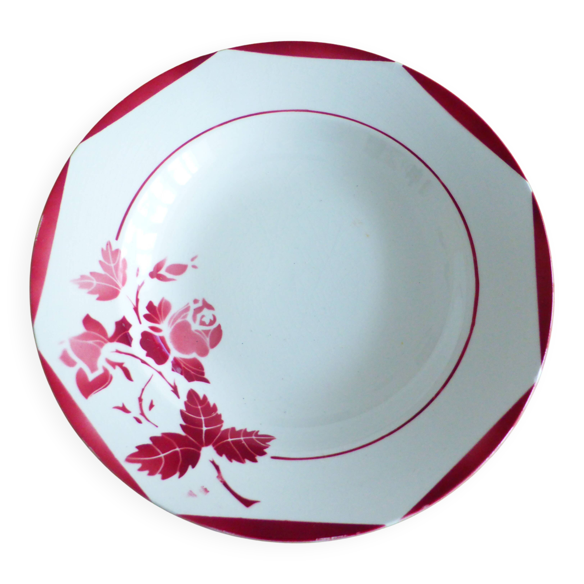 1 Gien soup plate, Mona model 221272