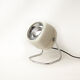 Vintage lay lamp by Harvey Guzzini for Harvey Luce, made in Italy, white metal lamp, space age, 60's