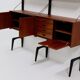 Teak Wall Unit by Louis van Teeffelen for WeBe 1950's