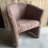 Fauteuil arrondi en velours