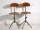 Industrial-style workshop chairs (circa 1950). Set of 4 pieces #1