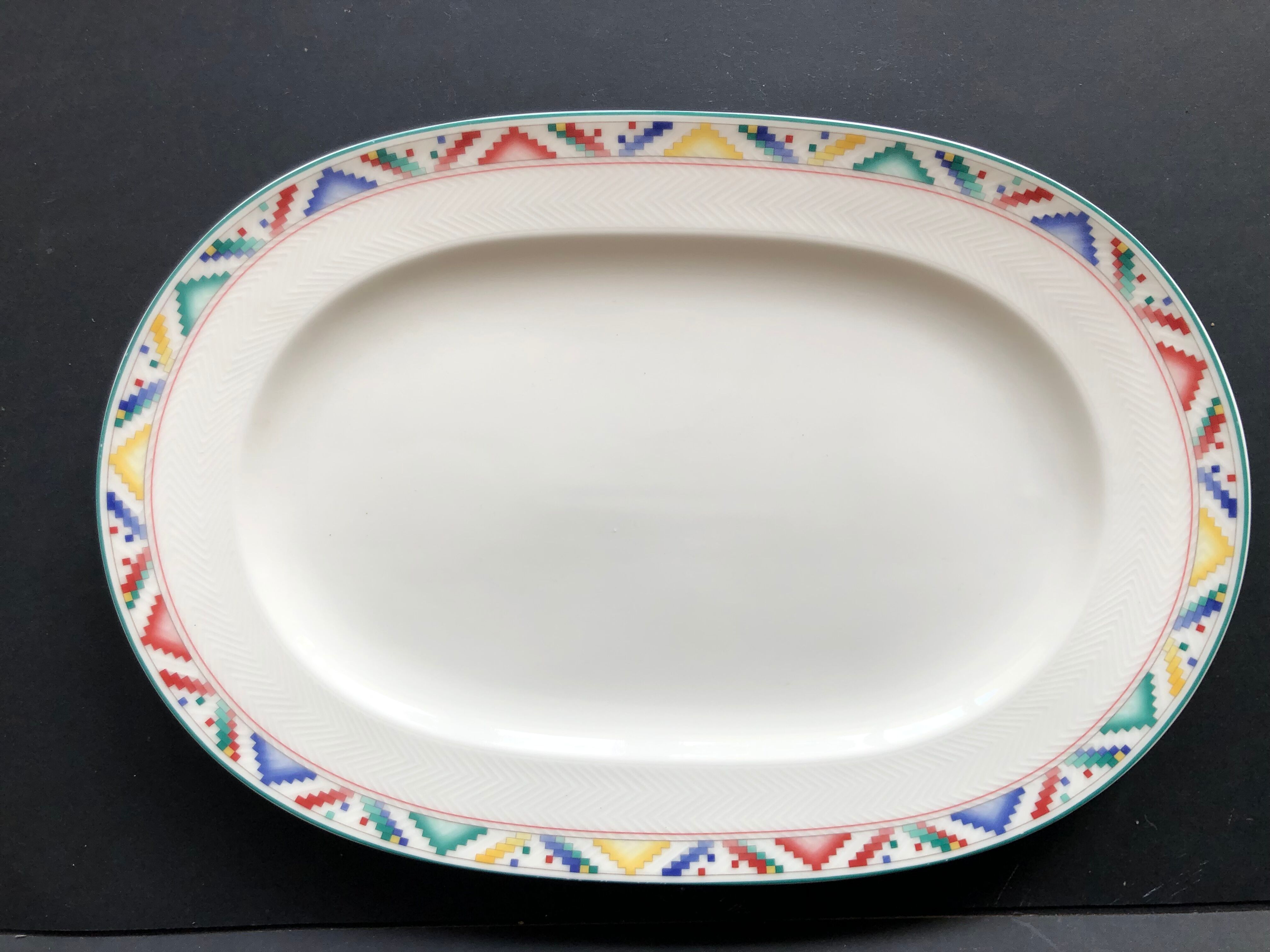 Plat oval Villeroy et Boch service Indian Look