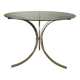 70s design chrome and smoked glass dining table