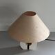 Wooden table lamp with fabric shade by Schröder & Co. Leuchten, 1960, Germany.