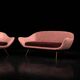 Vintage Mid-Century Space Age Velour Lounge Set from Paged, 1972, Set of 3