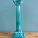 Niderviller emerald green column candle holder