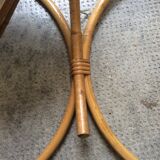 Pair of wall light rattan vintage 1960