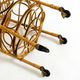 Italian Mid Century bar and serving trolley made of bamboo with wheels
