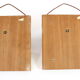 Two coat hangers, wood, leather and black leather, 70s