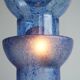 Murano Pulegoso glass table lamp sculpture from the 1970s.