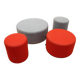 Set of 4 Giro poufs, Narbutas