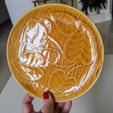 7 Sarreguemines water lily plates