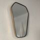 Mirror hexagonal vintage 1960 49x33cm