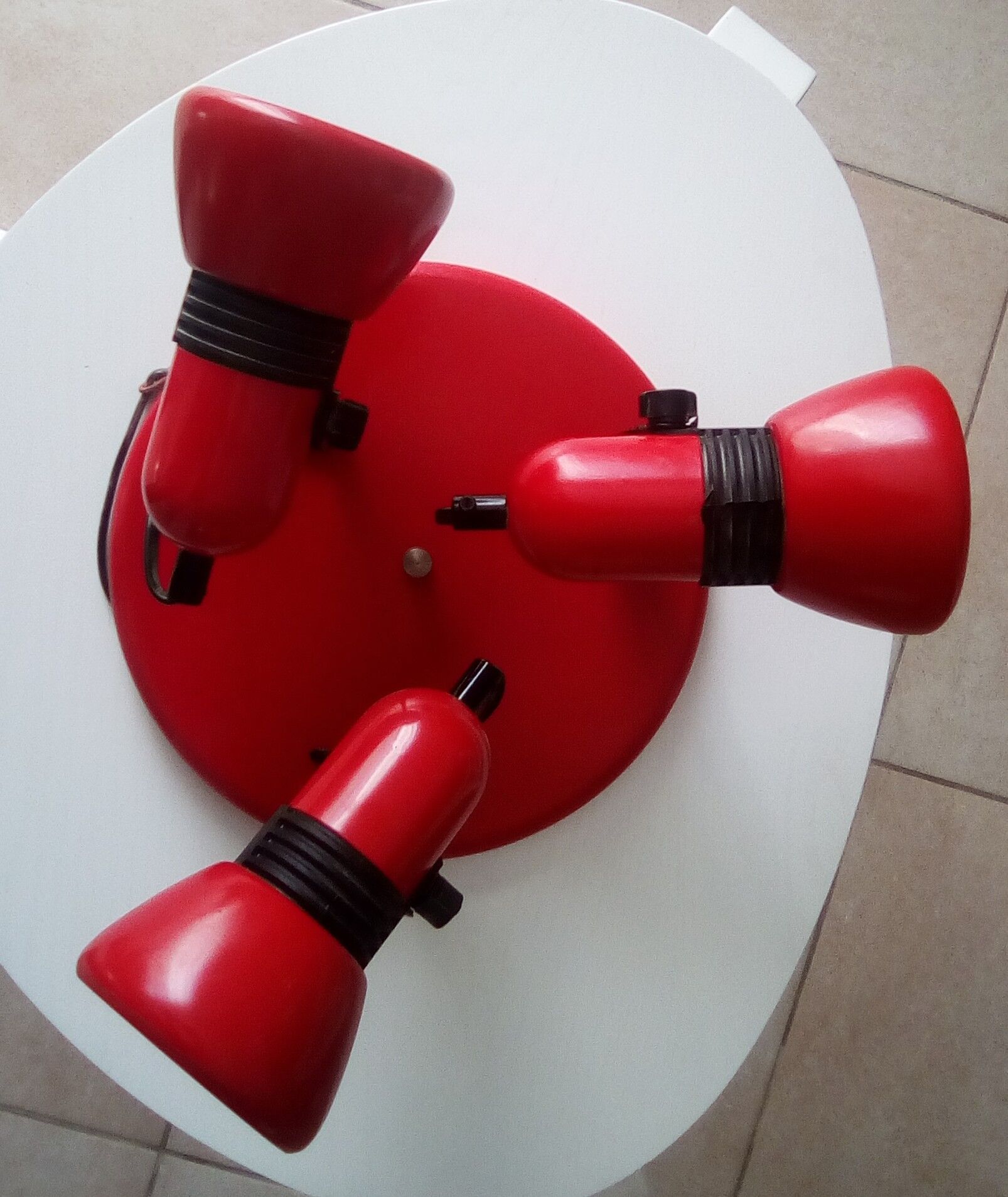 70/80s triple-spot ceiling light