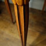 Oval Art Deco side table inlaid with a star, Sue & Mare style, circa