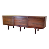Buffet italien moderne des années 1950 Frattini pour Bernini – Portes coulissantes en bois