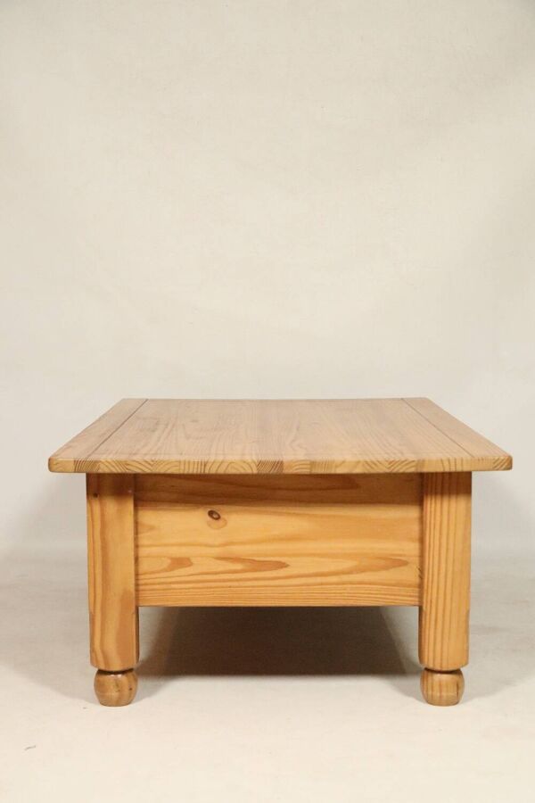 Table basse Style Ethnique Boho Table Vintage Couleur Claire Bois
