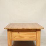 Table basse Style Ethnique Boho Table Vintage Couleur Claire Bois