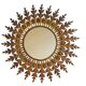 Magnificent sun mirror from the 1950s Italy.