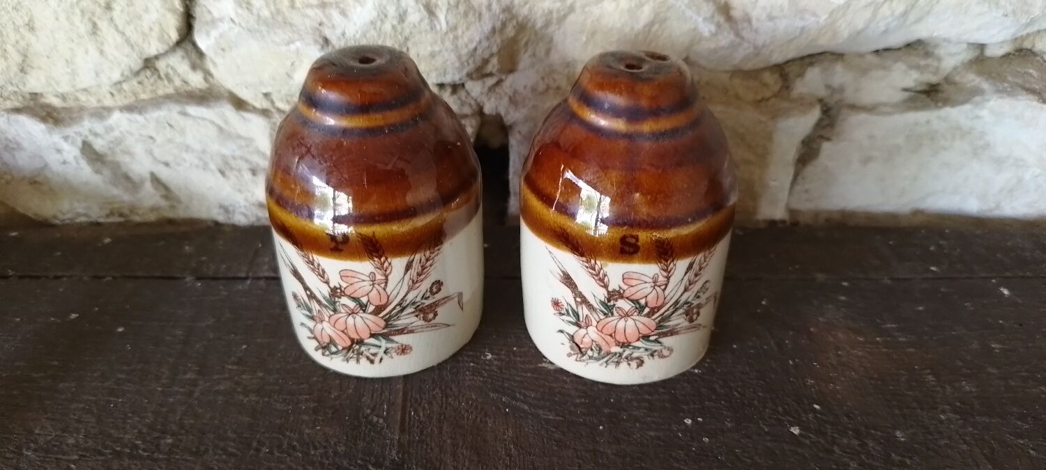 Vintage salt and pepper shakers