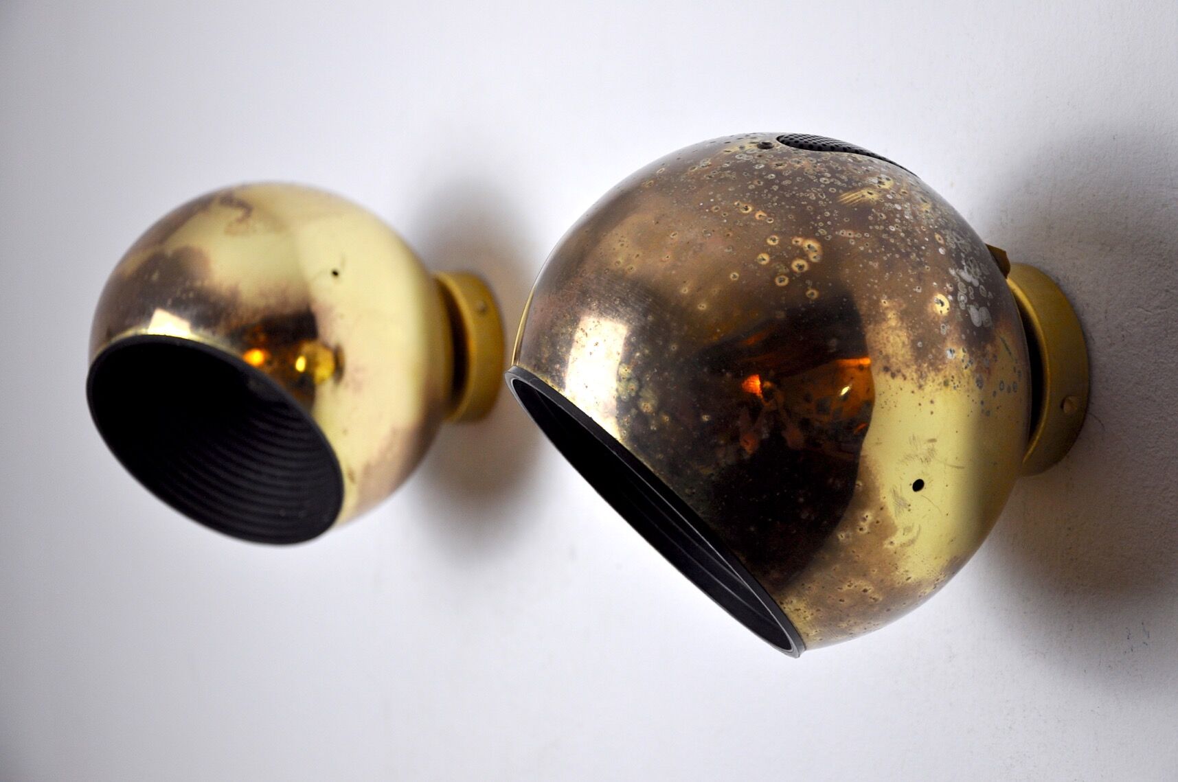 Pair of Wall lamps Space-age by Fase, Spain, 1970