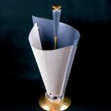 Umbrella holder, brass and pierced metal, France