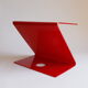 Red 1970s magazine rack