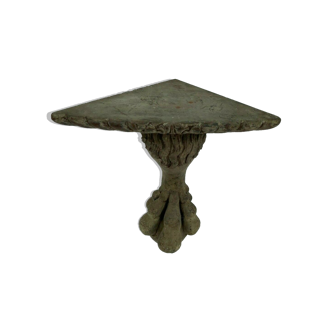 Etagere wooden notch sculpts foot claw xix eme polychrome