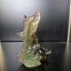 Pair of Daum "Nature" candlesticks in glass paste, 1988