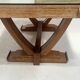 Table bureau Art Déco en chêne cérusé du XX siècle