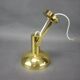 Set of four adjustable brass wall lights, Germany, 1960s.