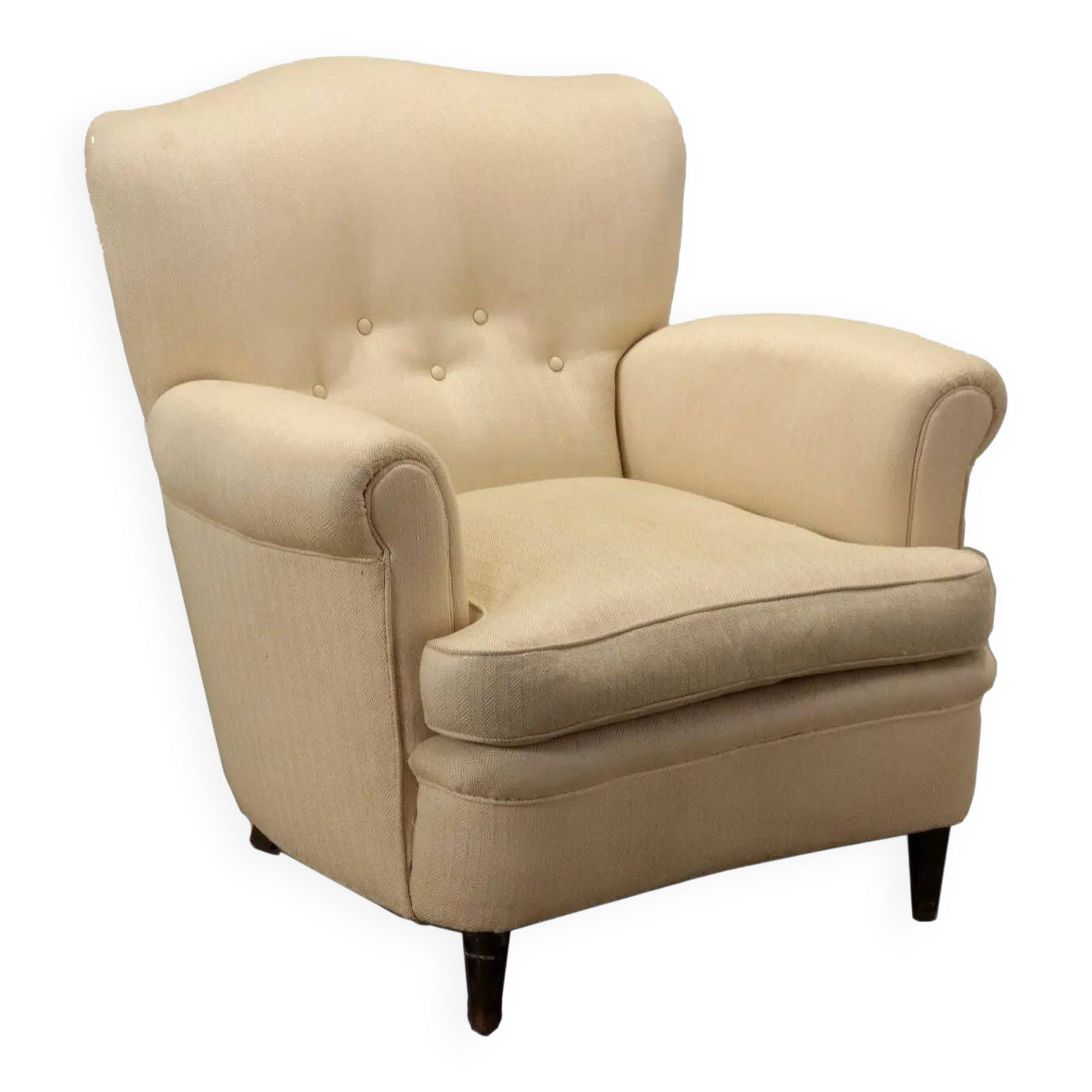 Fabric armchair Italy 1950s