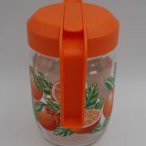 Vintage oranges glass decanter