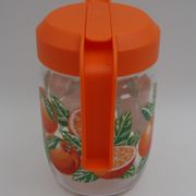 Vintage oranges glass decanter