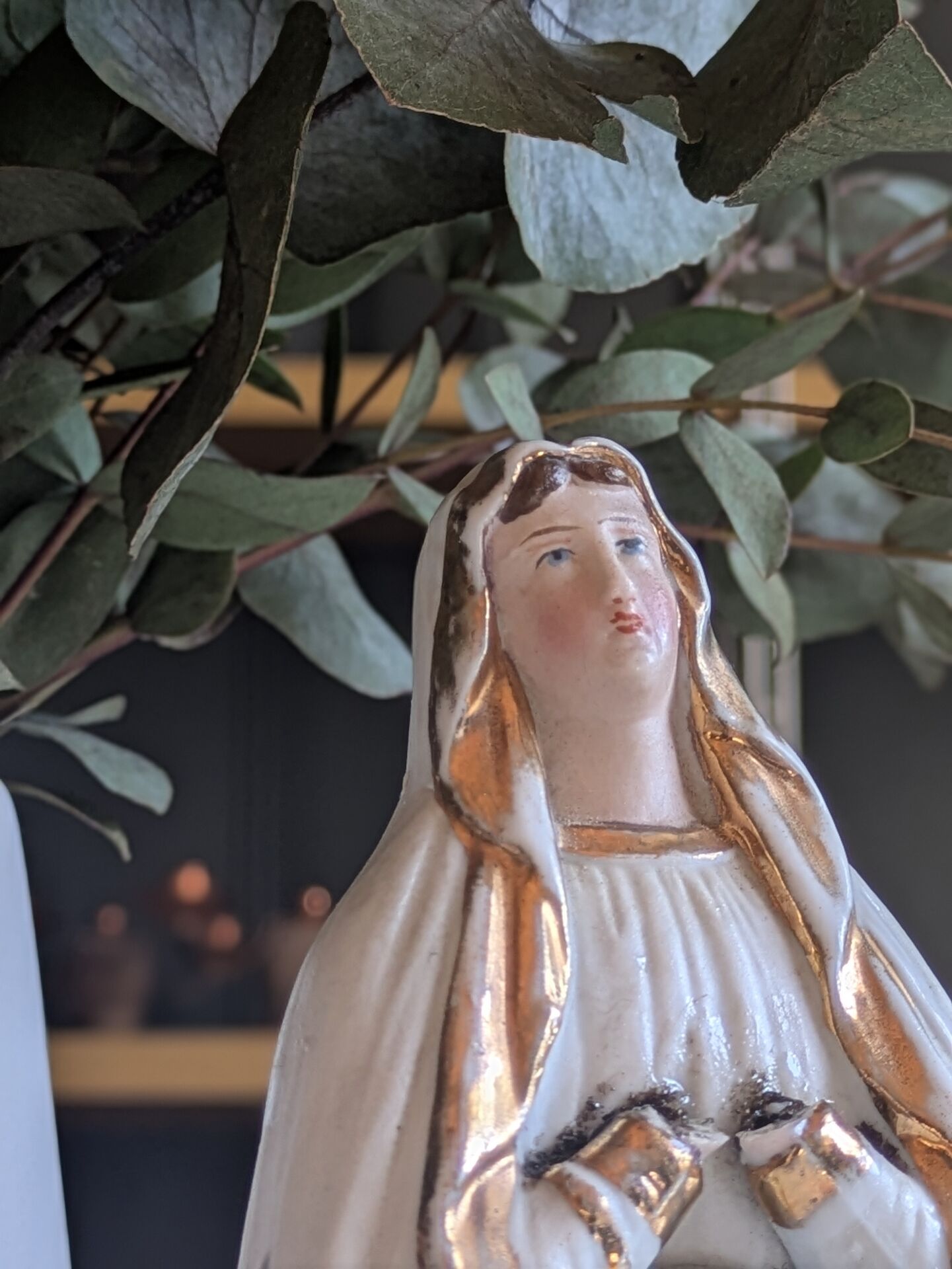 Statuette de la Sainte Vierge, fin XIXeme - début XXeme
