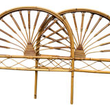 Pair of 1960s rattan headboards from France