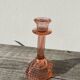 Bougeoir Rosaline verre rose art déco