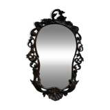 Miroir ancien en bois sculpté avec hauteur de 125 cm.