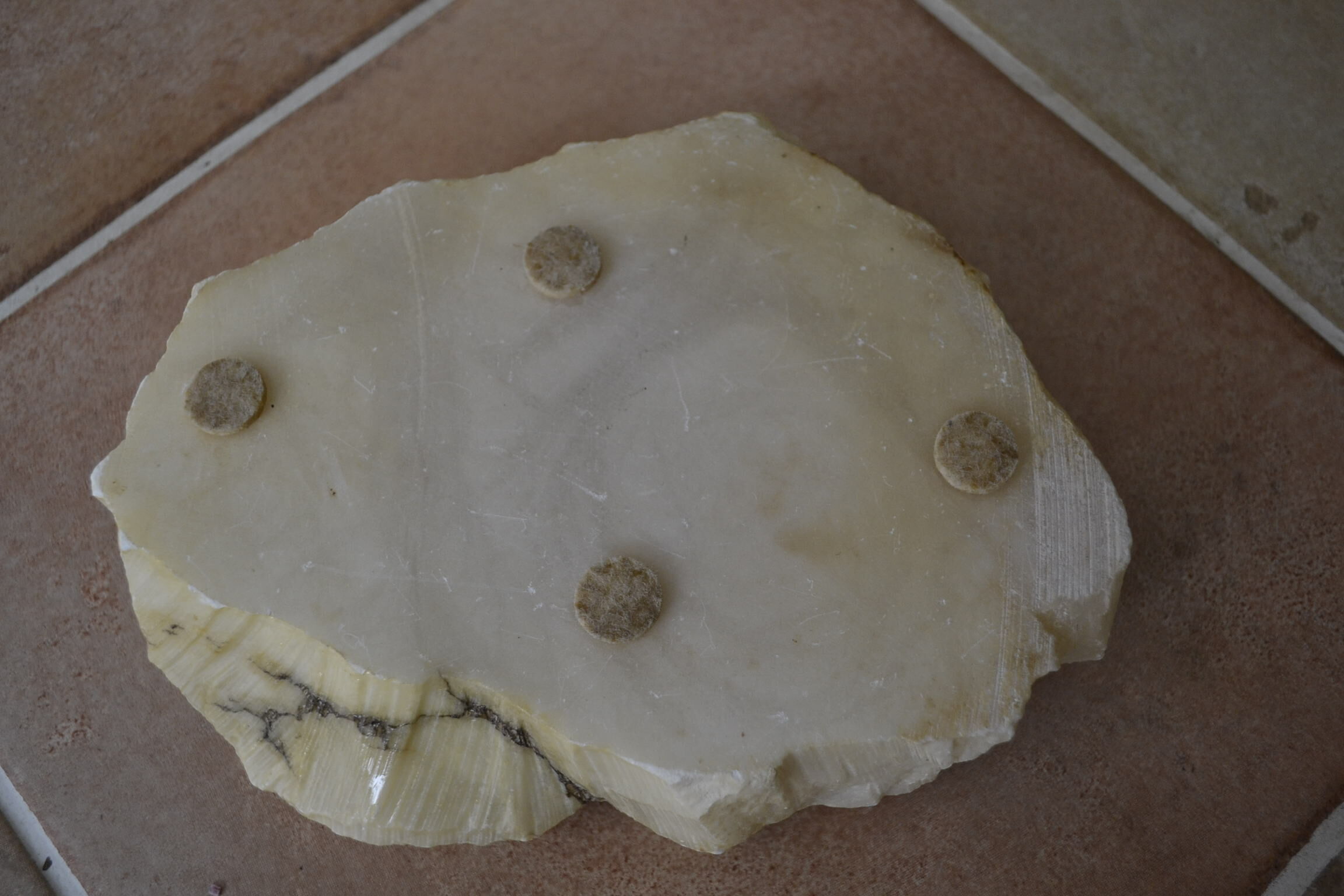 Ashtray an alabaster white
