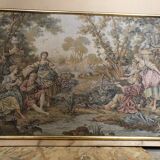 Gobelins tapestry “Mrs. demainnon’s fishing trip” vintage