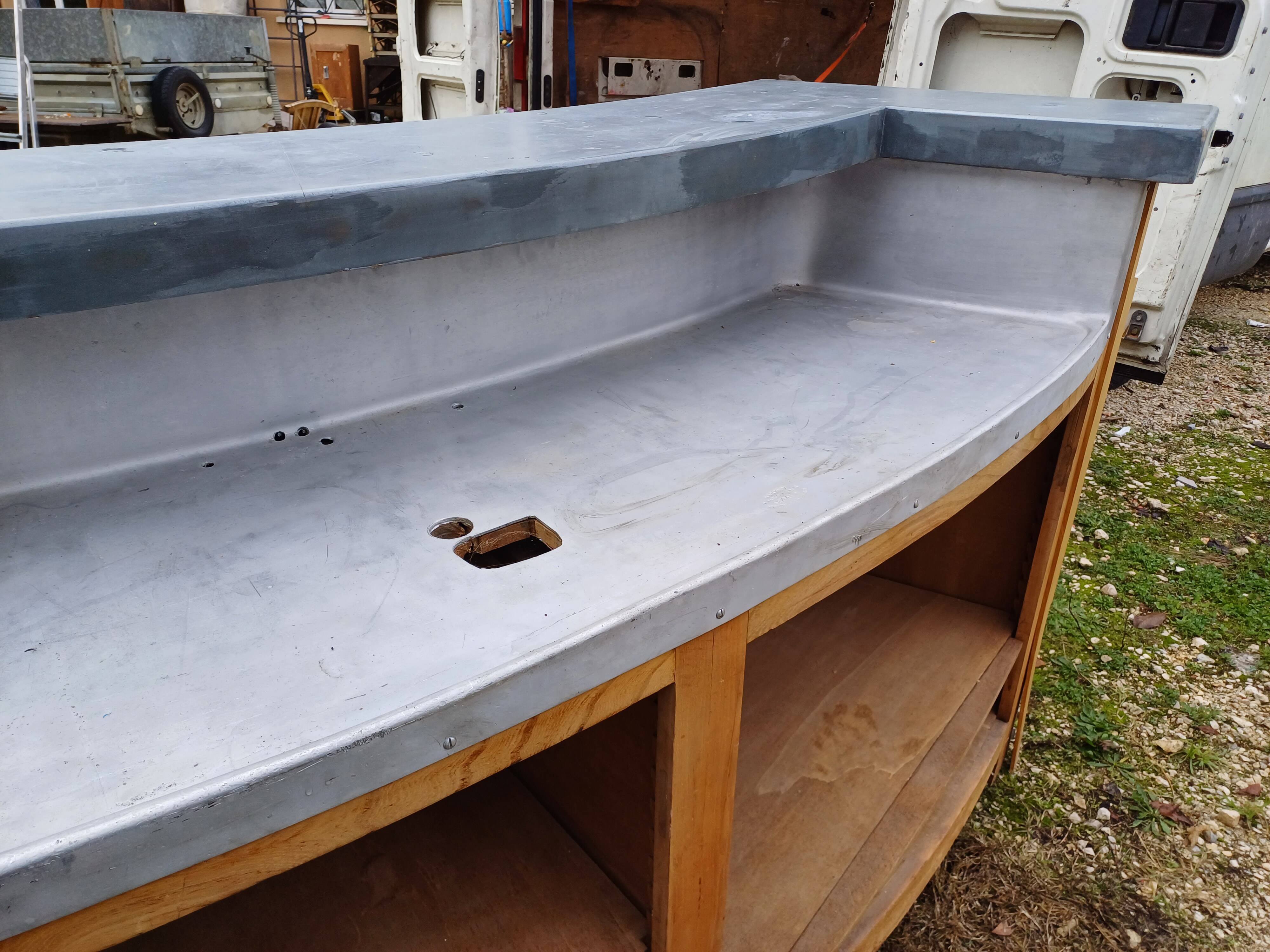 Mr. Bazin's bar counter in Limoges