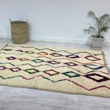 Handmade Moroccan Berber carpet 240 x 153 CM