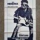 very rare original poster of 1974 Jimi Hendrix Beatles Pink Floyd Ginger Baker